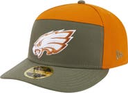 New Era Men's New Era Olive/Brown Philadelphia Eagles Two-Tone Color Pack Split Panel 59FIFTY Fitted Hat