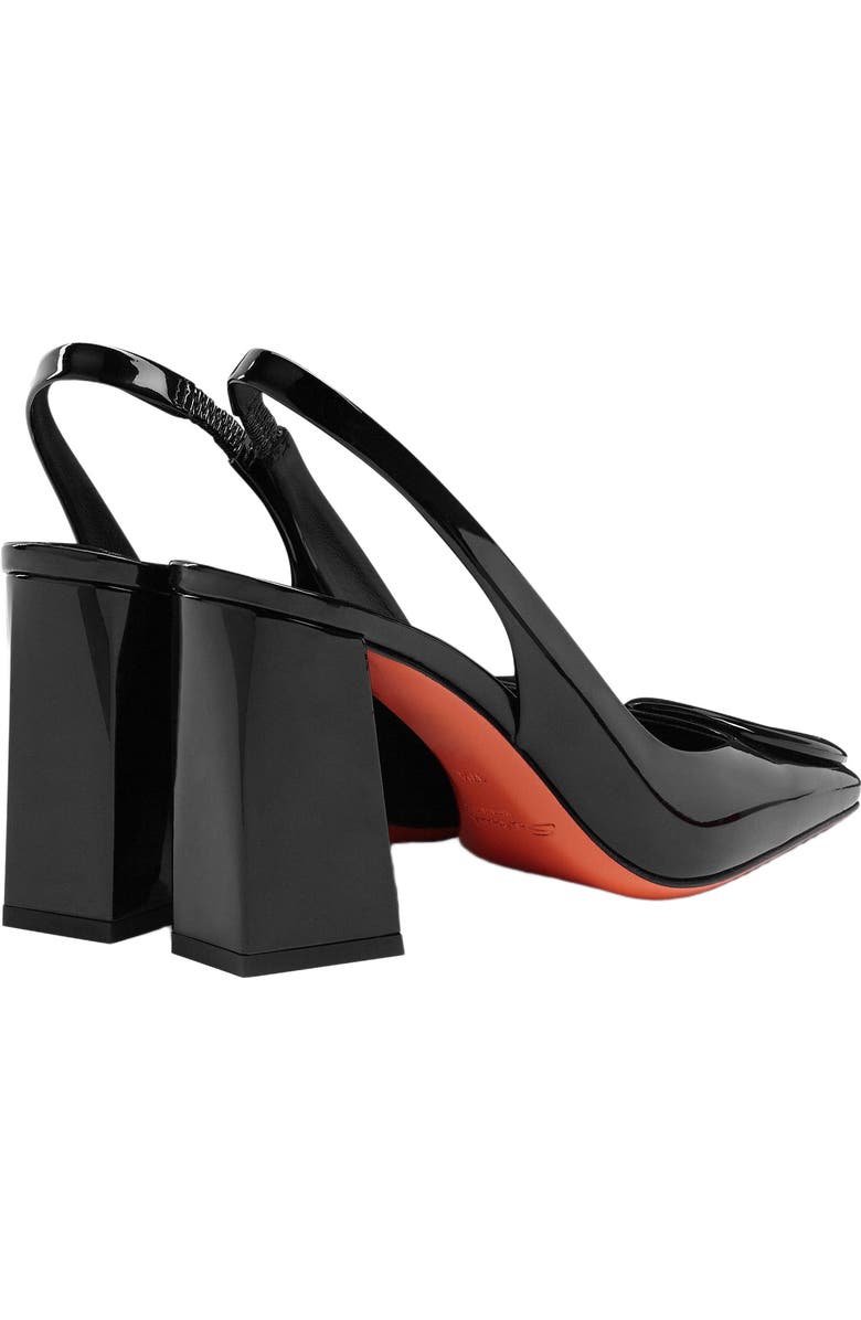 Santoni Women's patent leather high-heel slingback, Alternate, color,