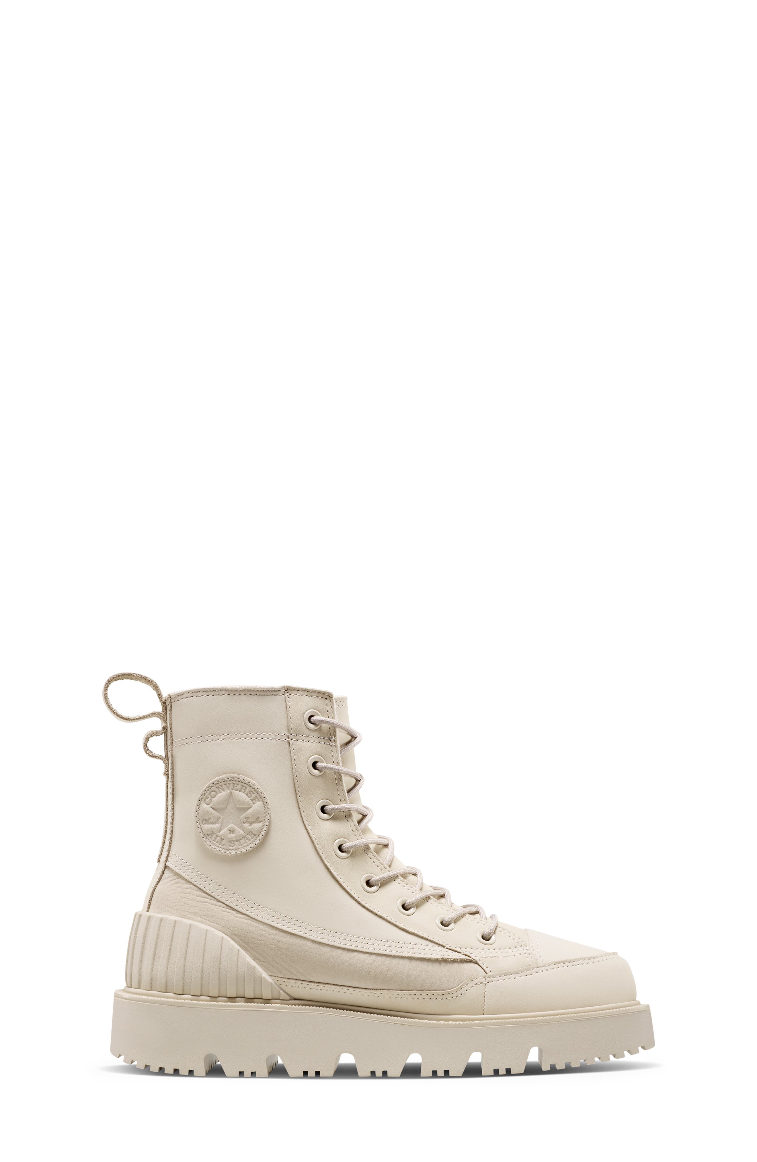 Converse Chuck 70 Waterproof Leather High Top Sneaker, Alternate, color, Papyrus/ Papyrus/ Papyrus