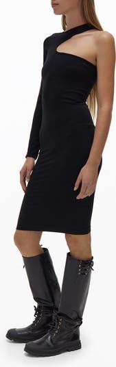 Helmut Lang One-Shoulder Cutout Dress | Nordstrom