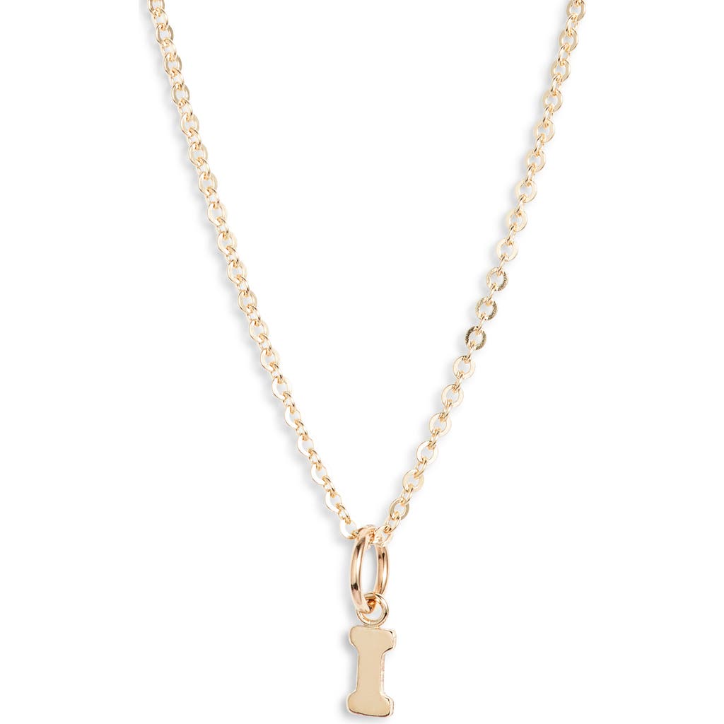Nashelle Initial Pendant Necklace In Gold Fill - I