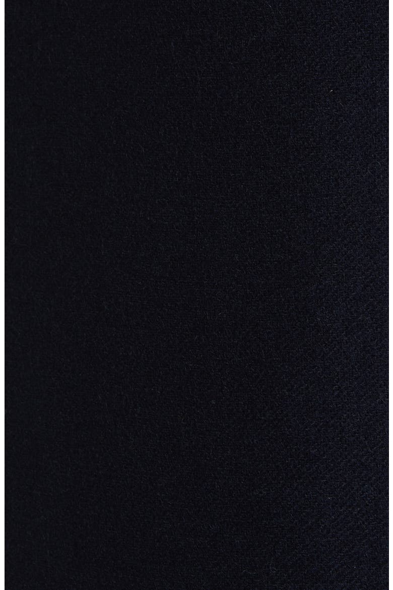 Women's Asymmetric Zip Fine Twill Wool Blend Coat, Alternate, color, NAVY