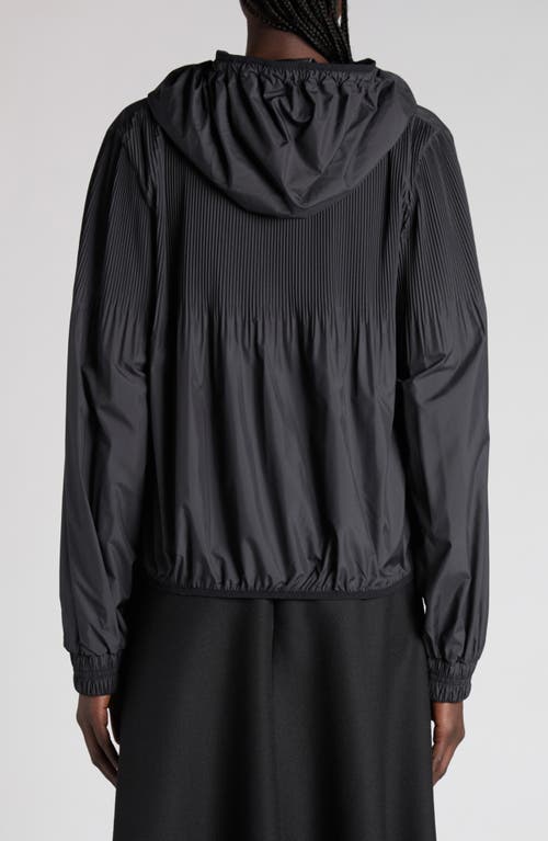 Moncler Auxonne Pleated Windbreaker In Black