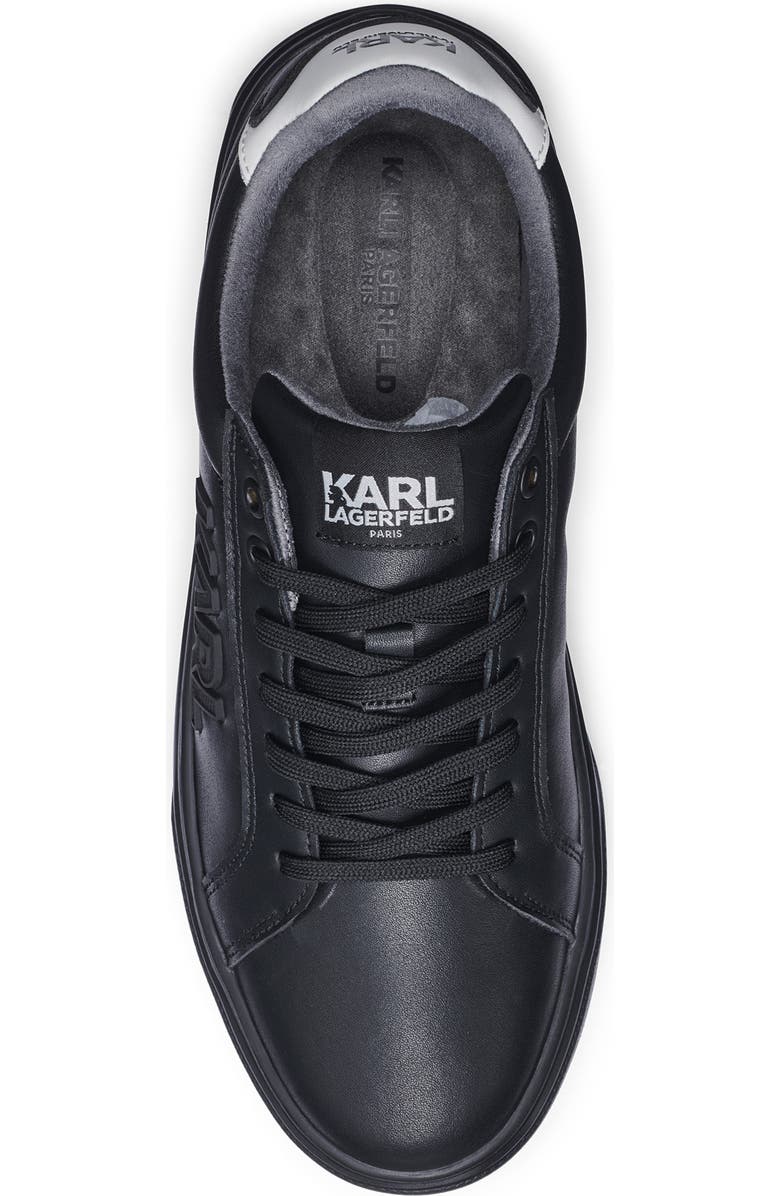 KARL LAGERFELD PARIS Side Karl Low Top Sneaker, Alternate, color, Black