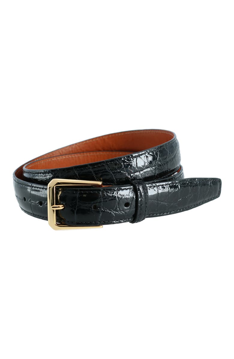 Trafalgar Classic 30MM Genuine Glazed Alligator Belt, Alternate, color,