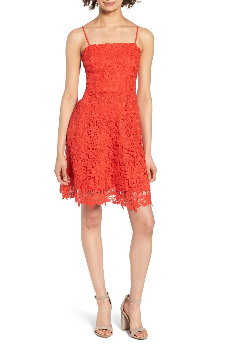 Lace Fit & Flare Dress video