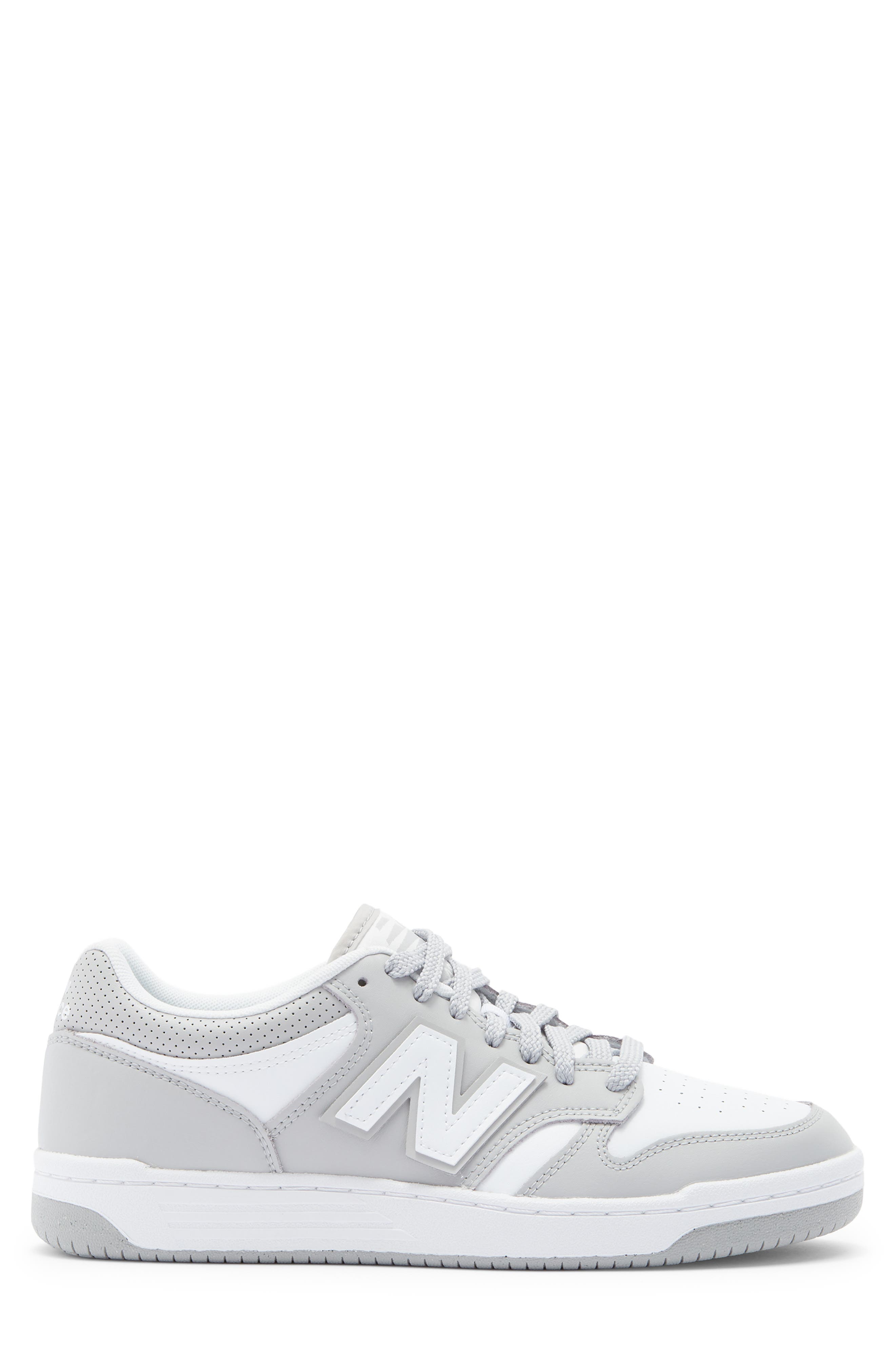 New Balance 480 Basketball Sneaker, Alternate, color, Grey/ White