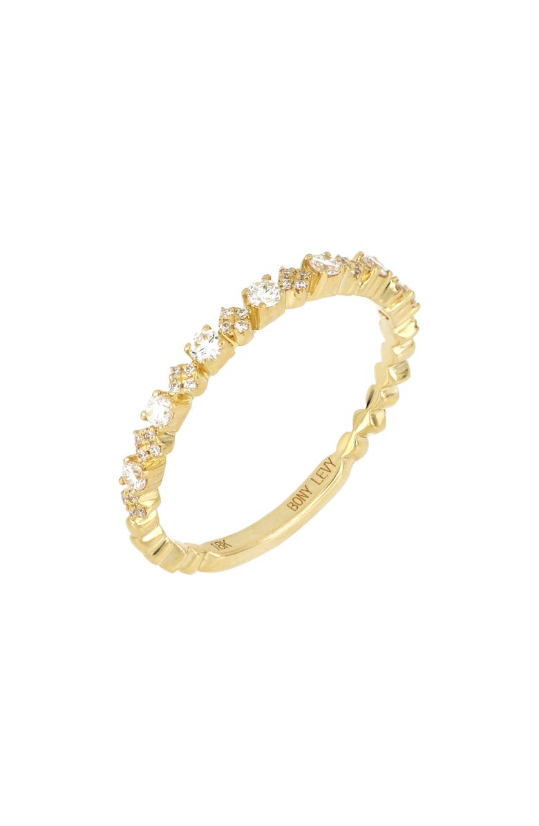 Bony Levy Liora Diamond Stacking Ring, Main, color, 18K Yellow Gold