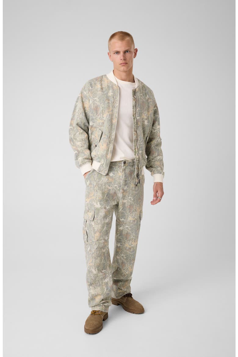 Camo Canvas Bomber Jacket, Alternate, color, CAMO-BROWN