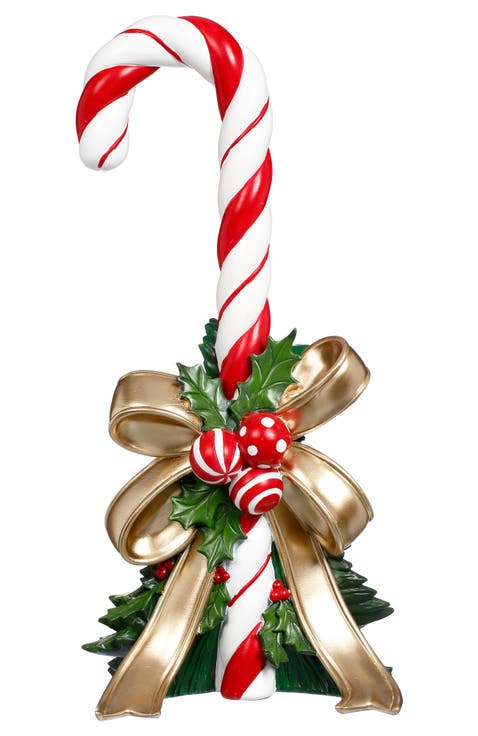 Candy Cane with Bow Tabletop, Small
