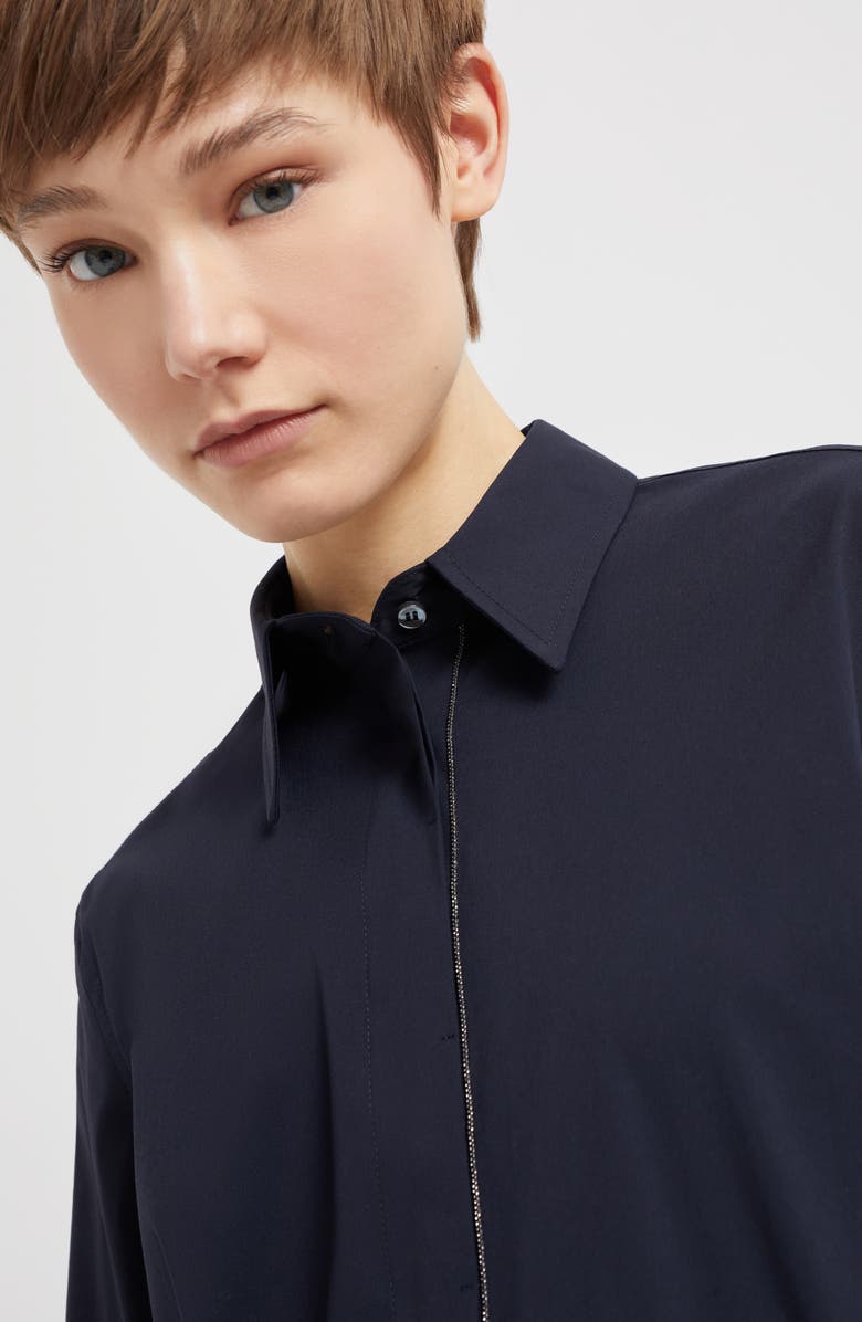 Brunello Cucinelli Stretch poplin shirt, Alternate, color, 