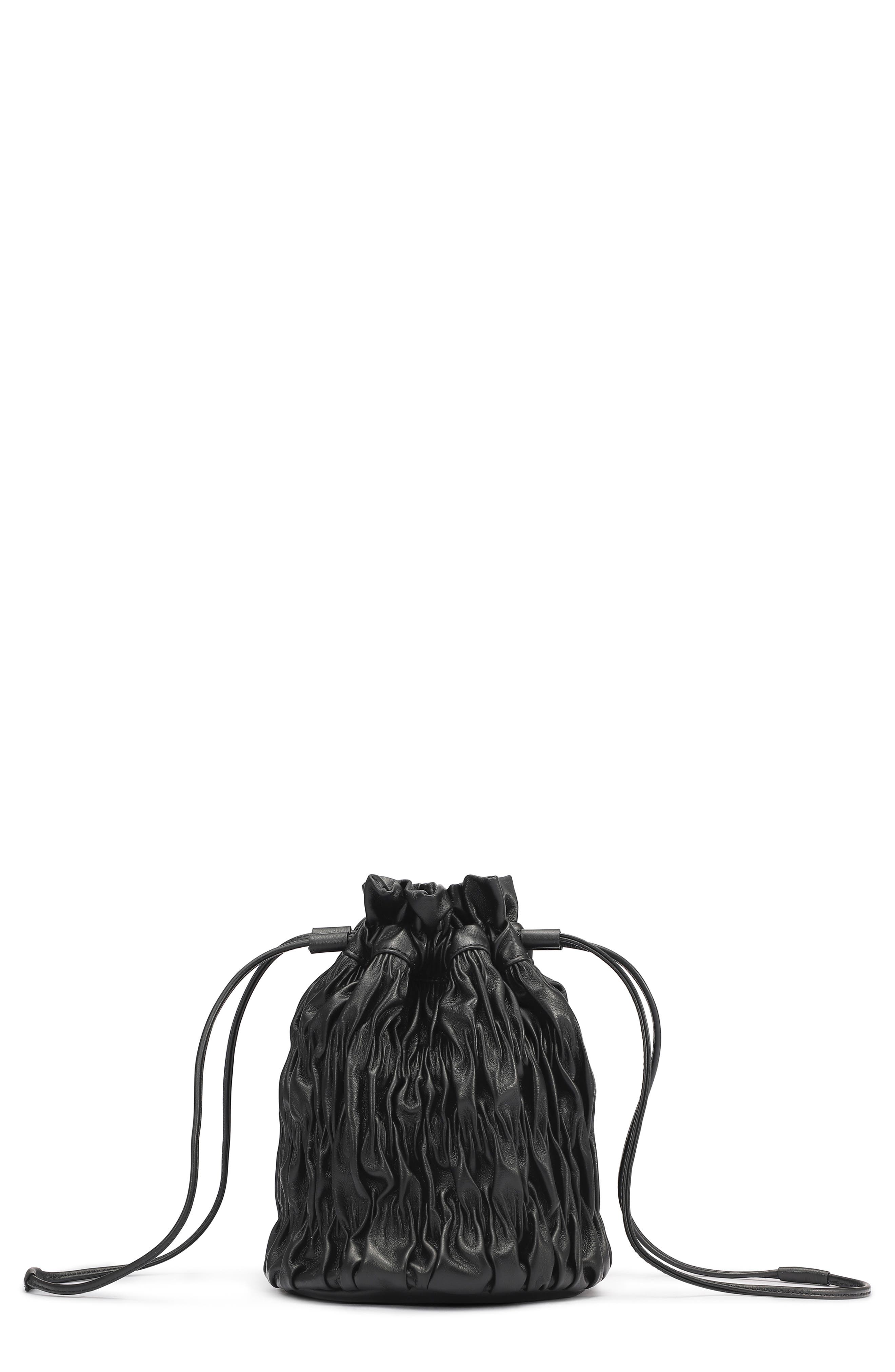 Ganni Quilted Leather Evening Pouch (Women) | Nordstrom