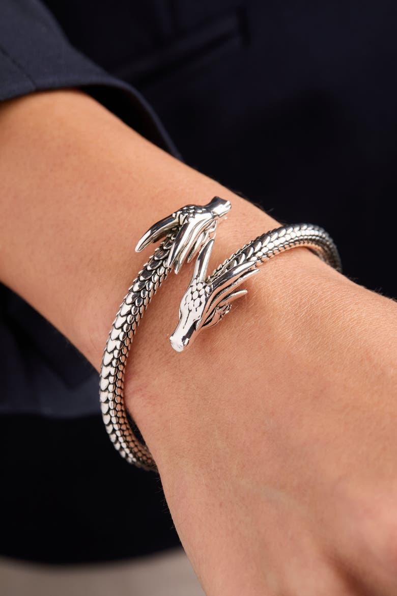HOUSE OF THE DRAGON Cuff Bracelet, Alternate, color, Silver