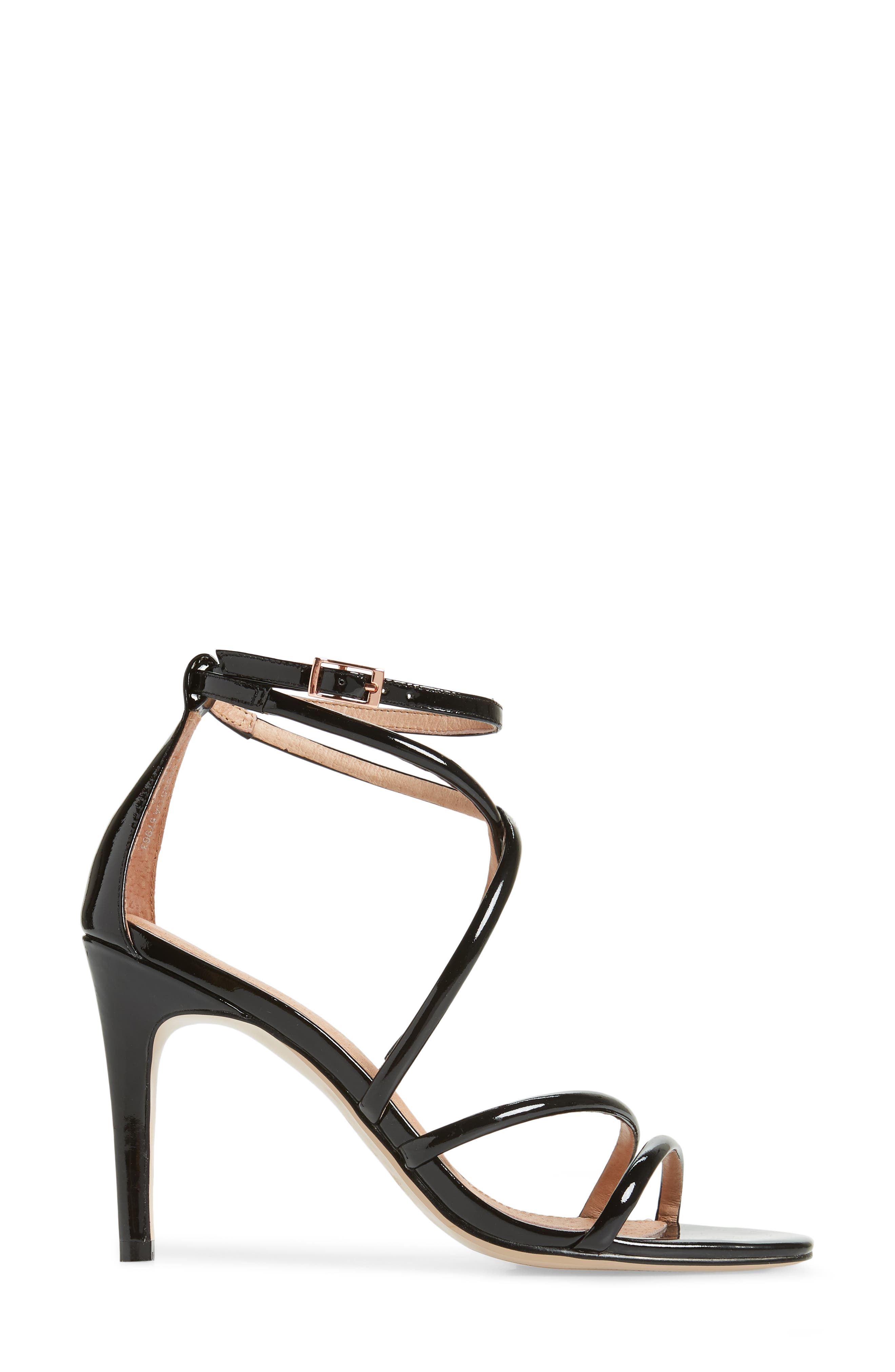 x Atlantic-Pacific Violetta Multi Strap Sandal, Alternate, color, BLACK PATENT