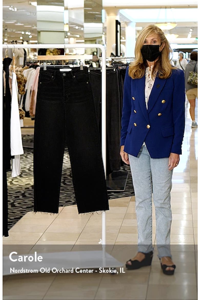 Raw Hem Ankle Straight Leg Jeans video
