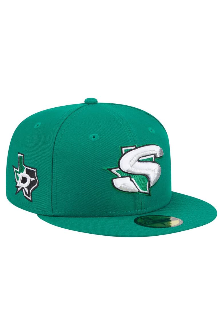 Men's New Era  Green Dallas Stars Deceptor 59FIFTY Fitted Hat, Main, color, Green