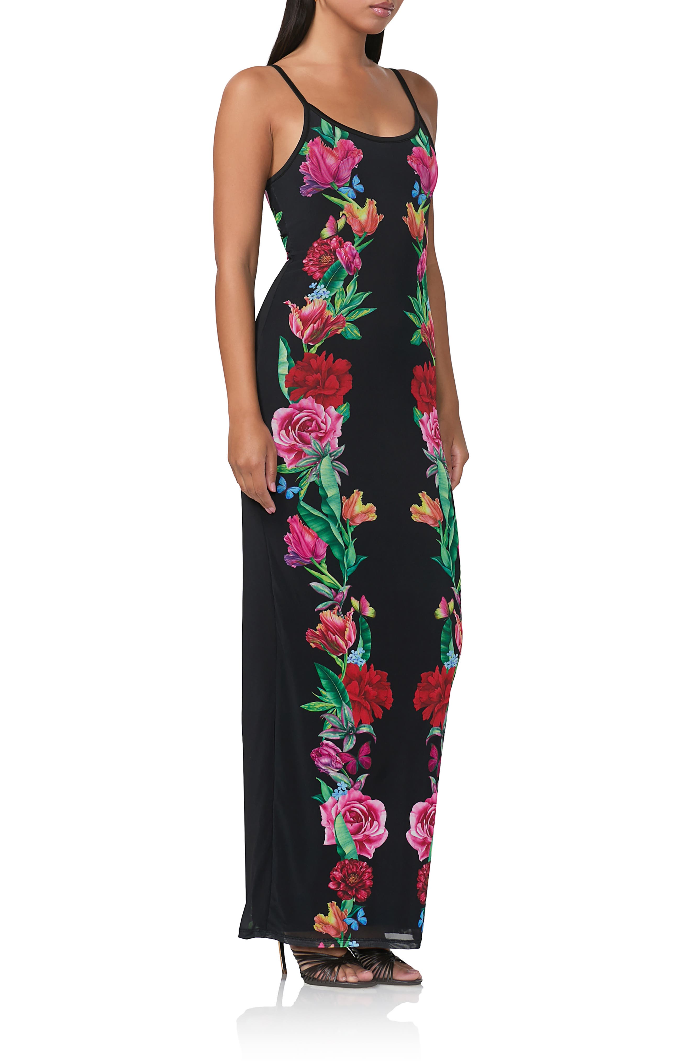 Ashlyn Printed Mesh Maxi Slipdress - image 2
