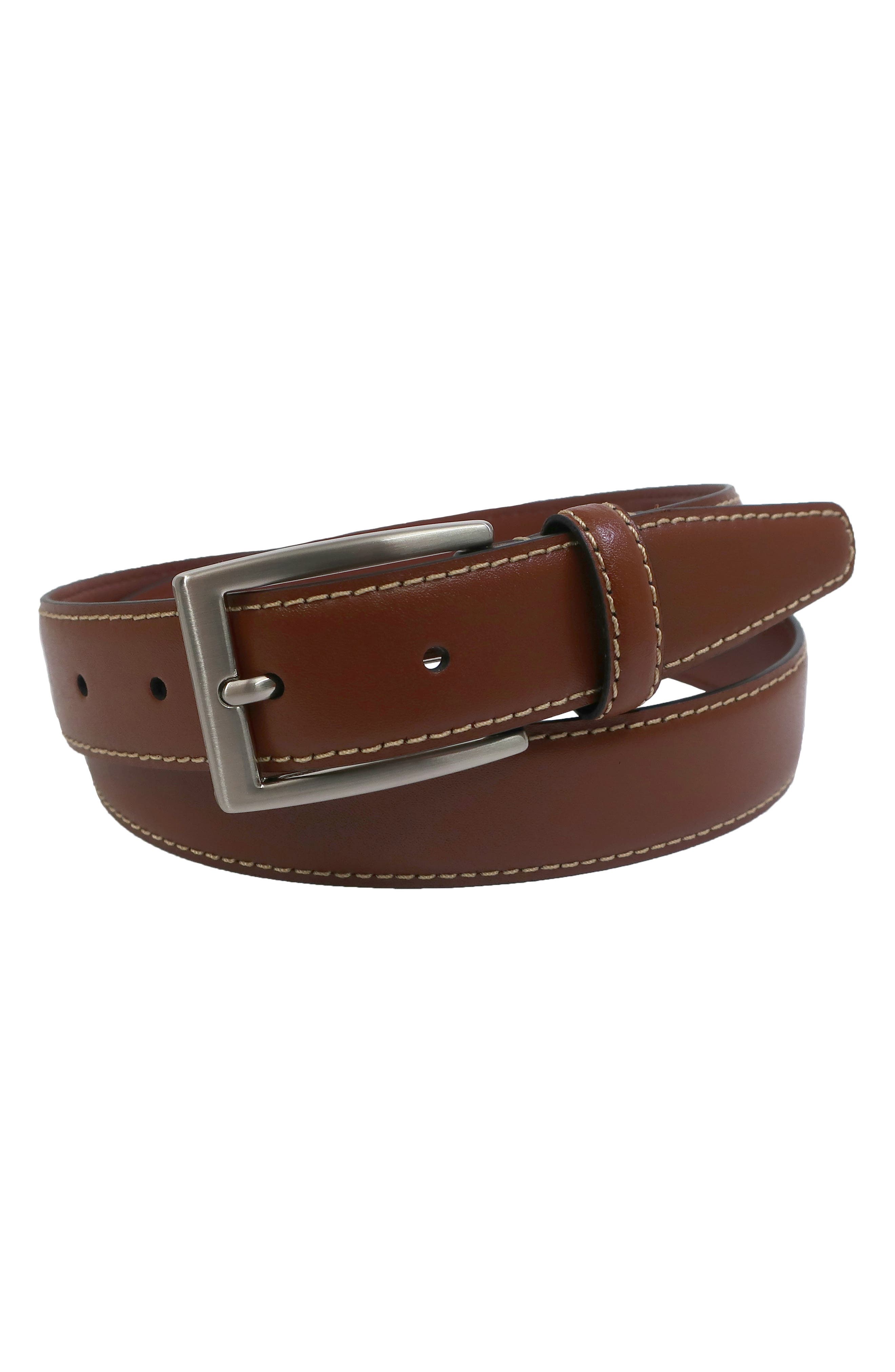 Brooks Brothers Stitched Leather Belt