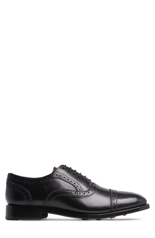 Anthony Veer Ford Quarter Brogue Cap Toe Oxford In Black