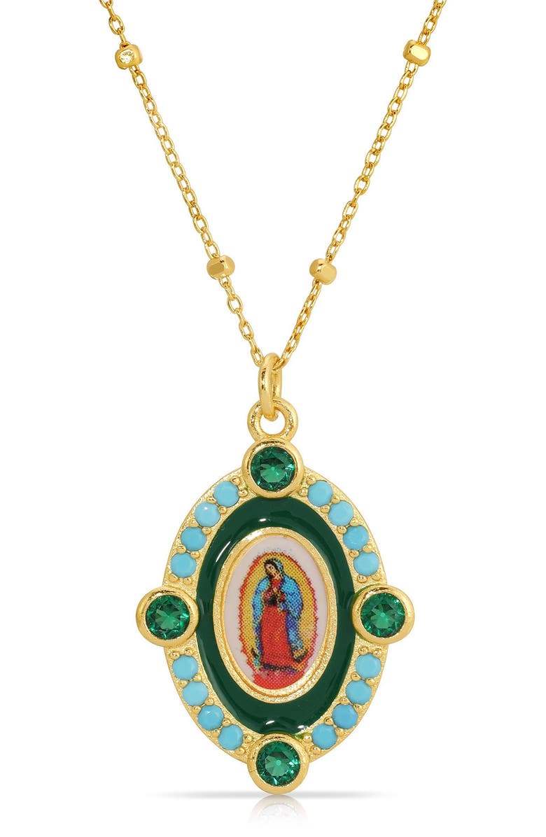Joy Dravecky Our Lady Guadalupe Pendant Necklace, Main, color, 