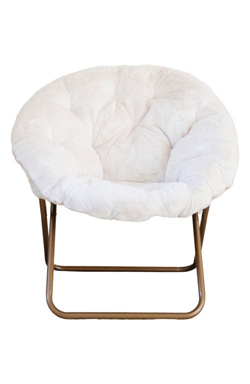 Saranoni Saucer Chair In White