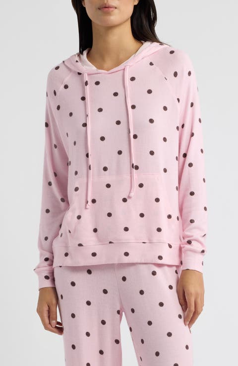 Lucy Spotted Pink Hoodie