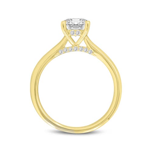 Luvmyjewelry Certified Round Shape Lab Grown Diamond (1.15 Ctw) Hidden Halo Ring In 14k Yellow Gold In 14k Yellow Gold