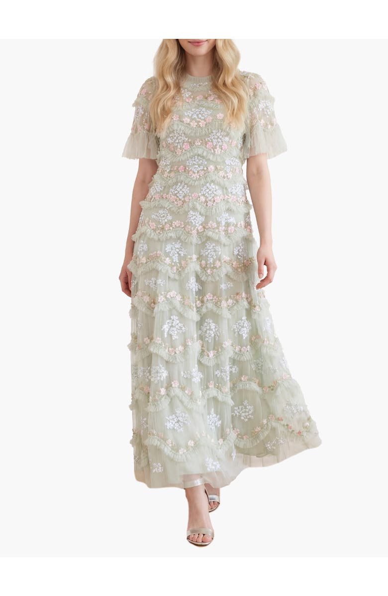 Needle & Thread Daisy Wave Ankle Gown, Main, color, Mist