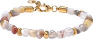 EYE CANDY LOS ANGELES Dylan Agate Beaded Bracelet