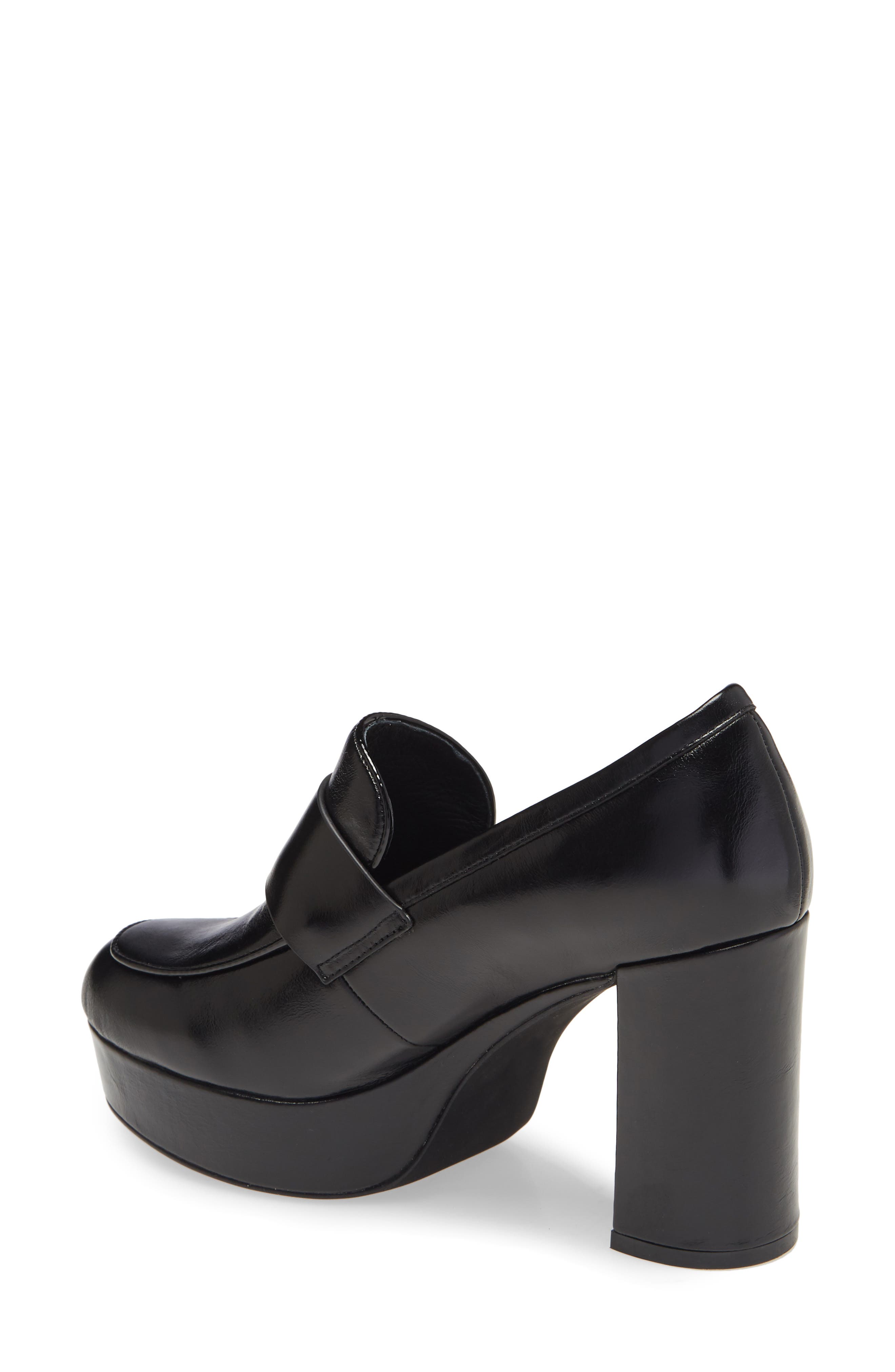 Scholar Platform Loafer, Alternate, color, BLACK