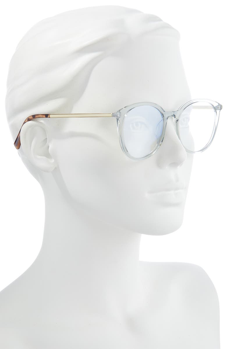 Le Specs Le Danzing 52mm Round Blue Light Blocking Glasses, Alternate, color,