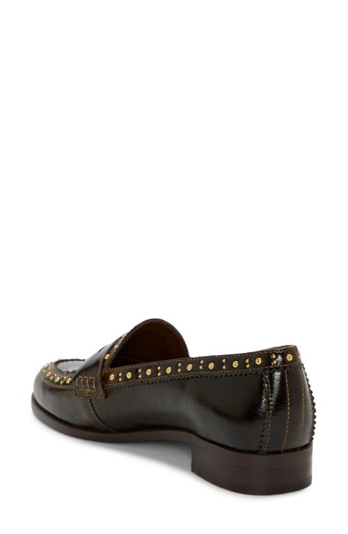 Vince Camuto Camdyn Studded Penny Loafer In Brown