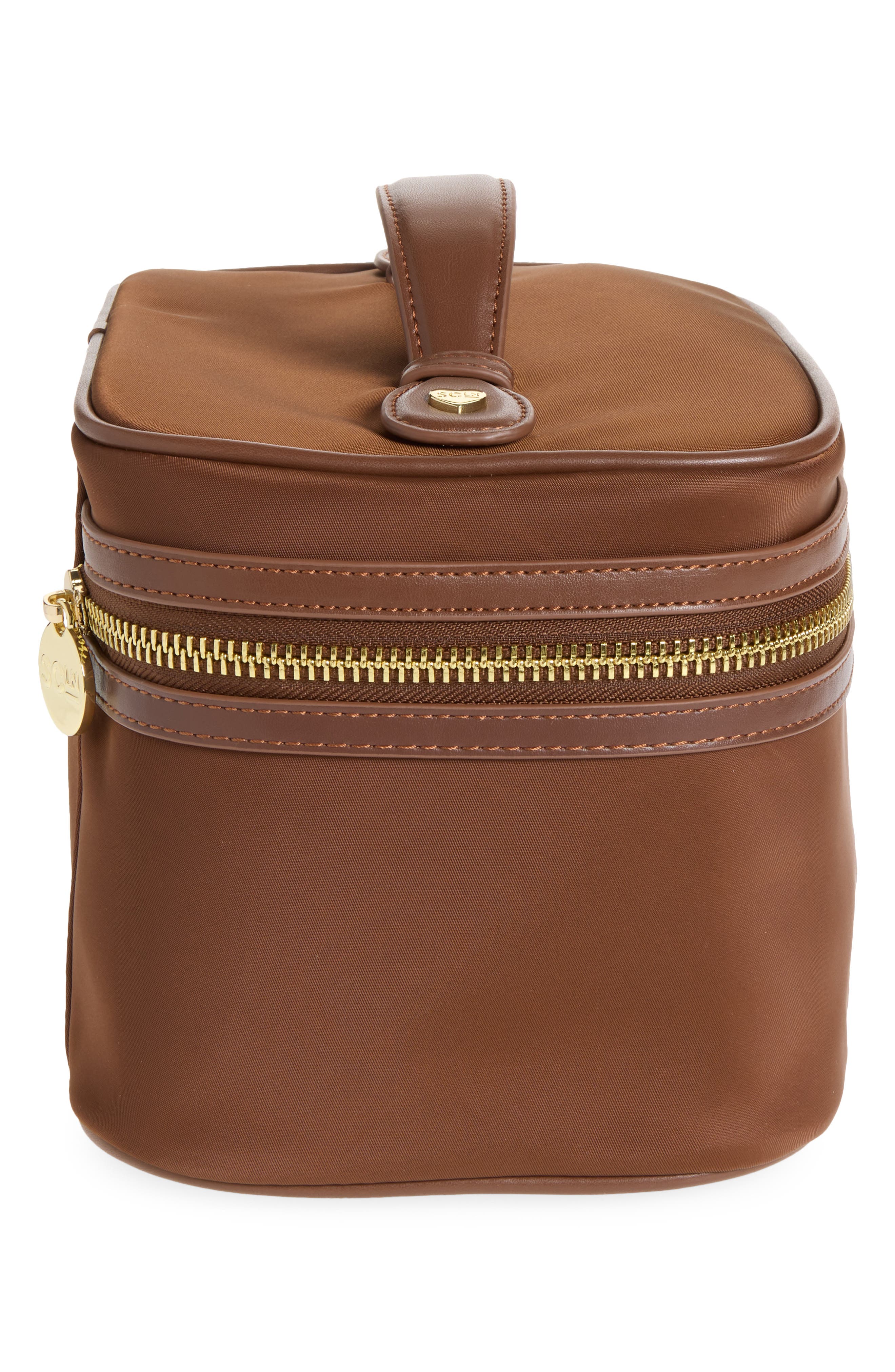 Nylon Vanity Case, Alternate, color, ESPRESSO