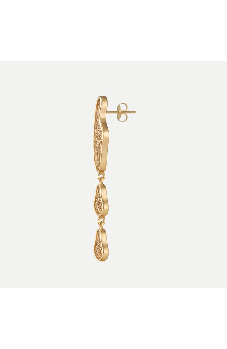 Daniela Millan Jewelry Sculpture Asymmetrical Earrings, Alternate, color, Gold