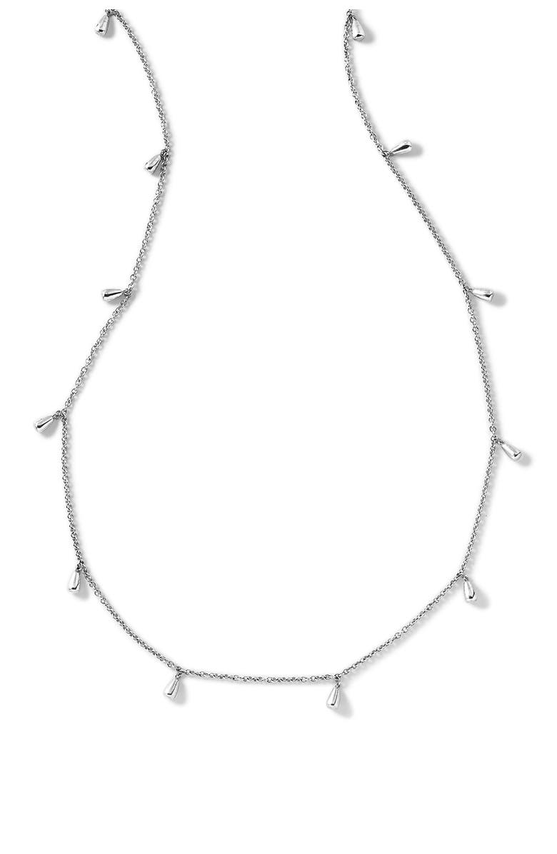 Ippolita Sterling Silver Classico Long Rose Petal Necklace, Main, color,