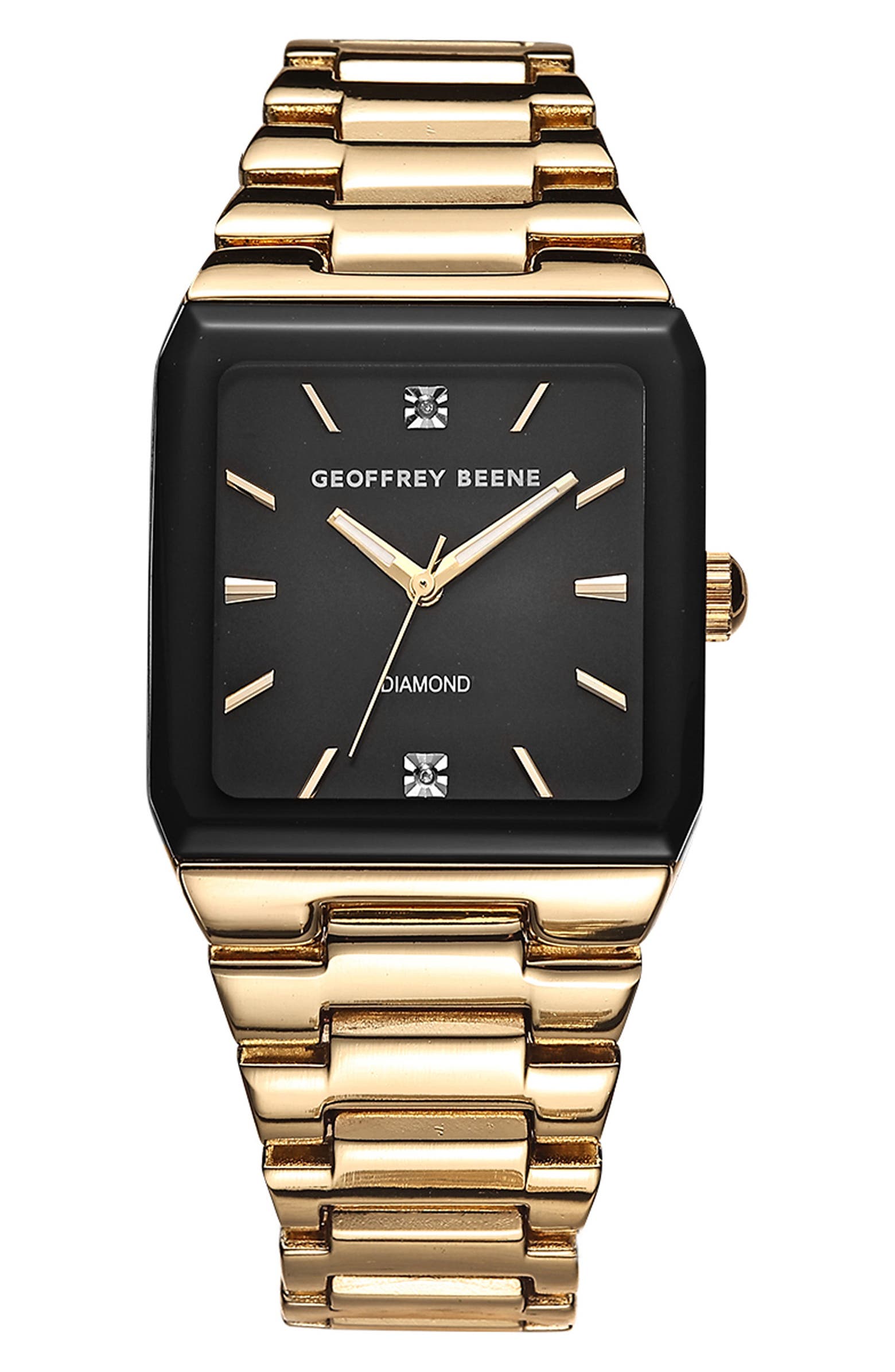Gene Rene Watch GEOFFREY BEENE Gen Diamond Bracelet Watch, 42mm | Nordstromrack