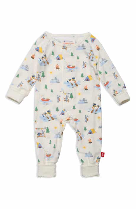 Home Run Print Cotton Footie