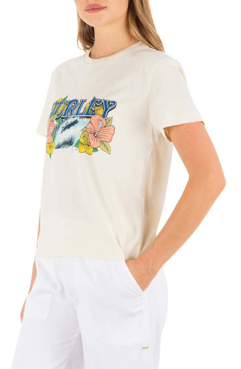 Hurley Tidal Classic Graphic T-Shirt, Alternate, color, Off White