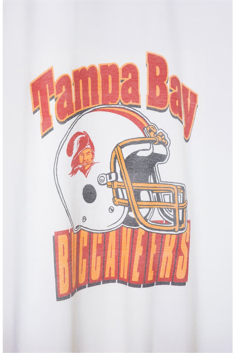 Tampa Bay Buccaneers Throwback Helmet Cotton Graphic T-Shirt, Alternate, color, WHITE