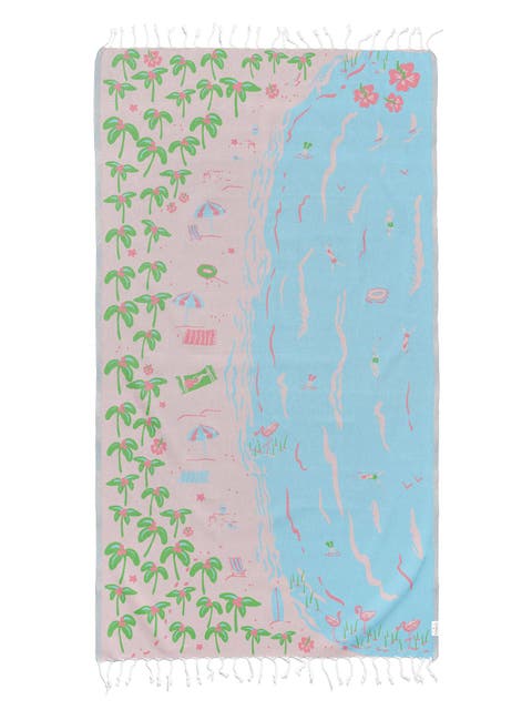Oversized 37" x 71" Preppy Turkish Beach Towel by Ramus & Co