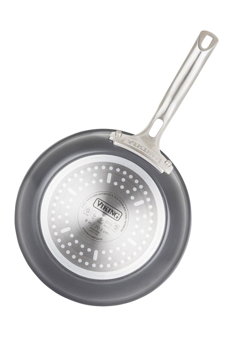 5-Ply Hard Stainless 8" Fry Pan, Alternate, color, BLACK
