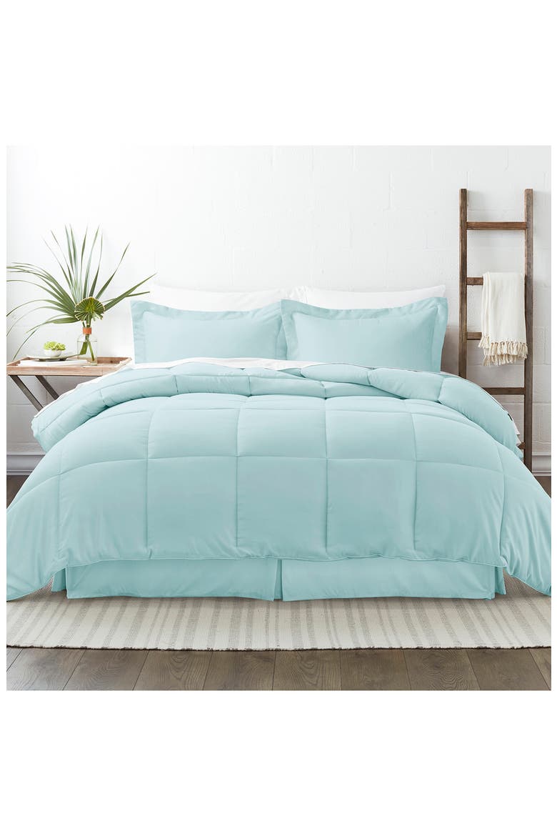 HOME SPUN Premium 8-Piece Bed In A Bag, Alternate, color, AQUA