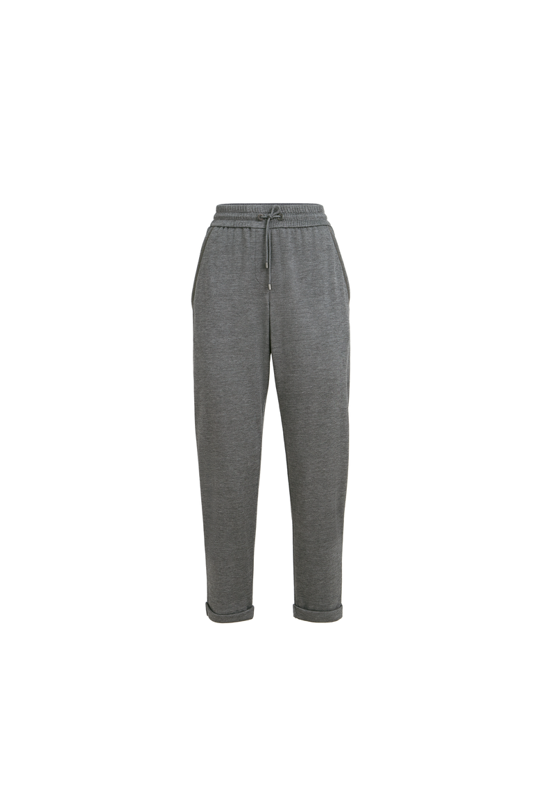 Interlock trousers, Alternate, color, Dark Grey