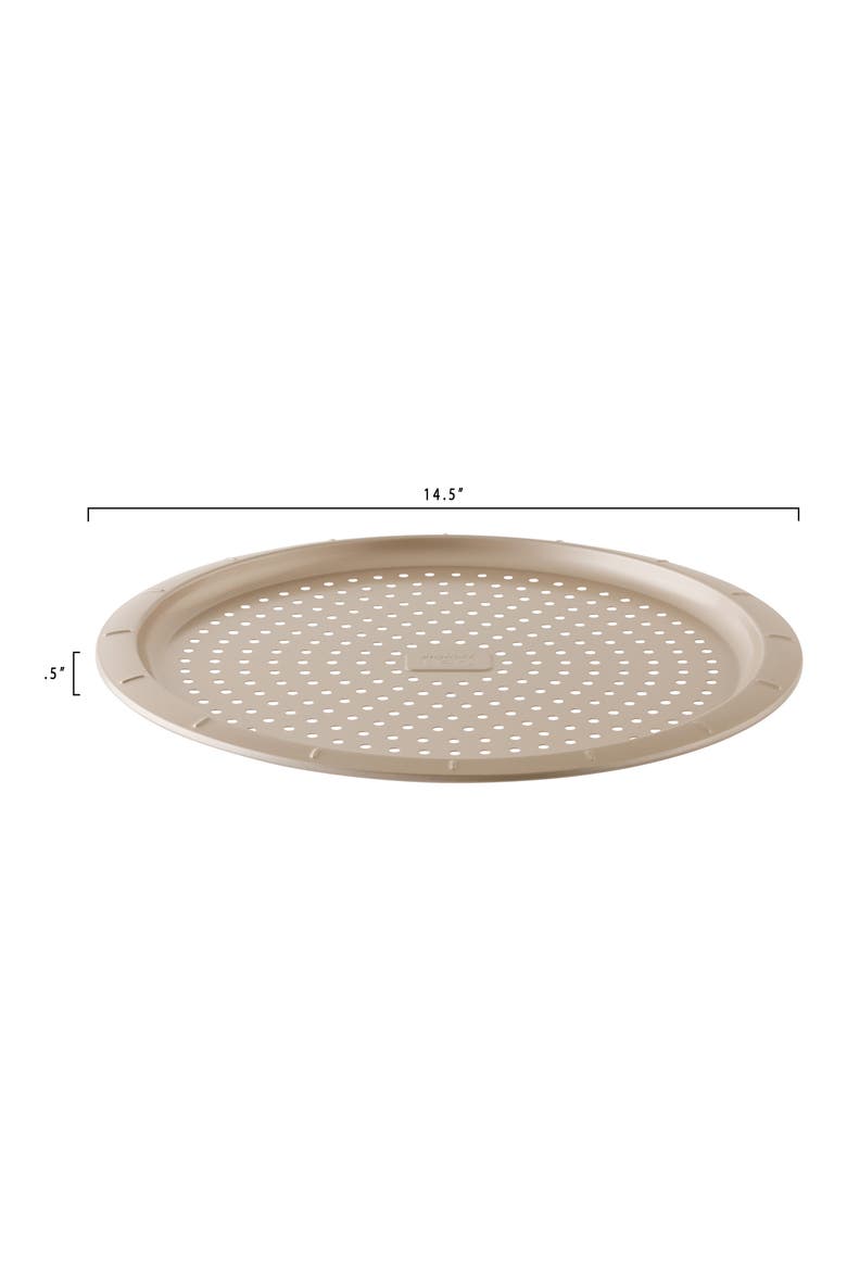 Leo Balance Perforated Pizza Pan, Alternate, color, GOLDEN