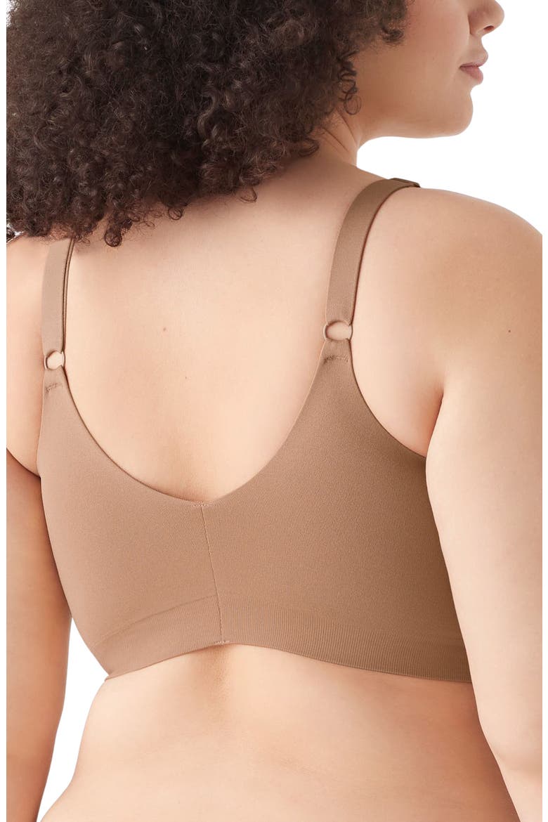 Soft Form V-Neck Adjustable Strap Bralette, Alternate, color, BRONZED