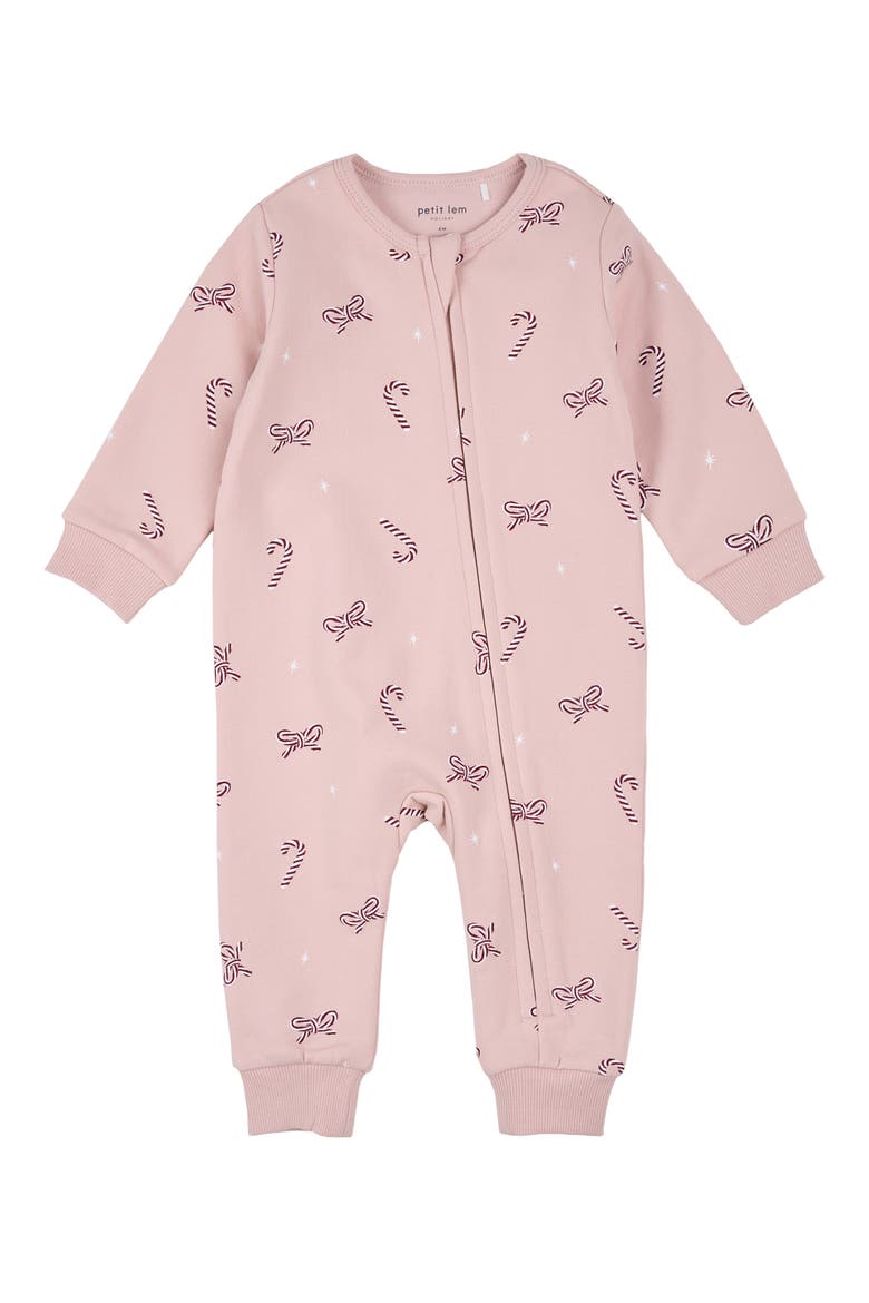 Long-Sleeved Playsuit, Main, color, LIGHT PINK