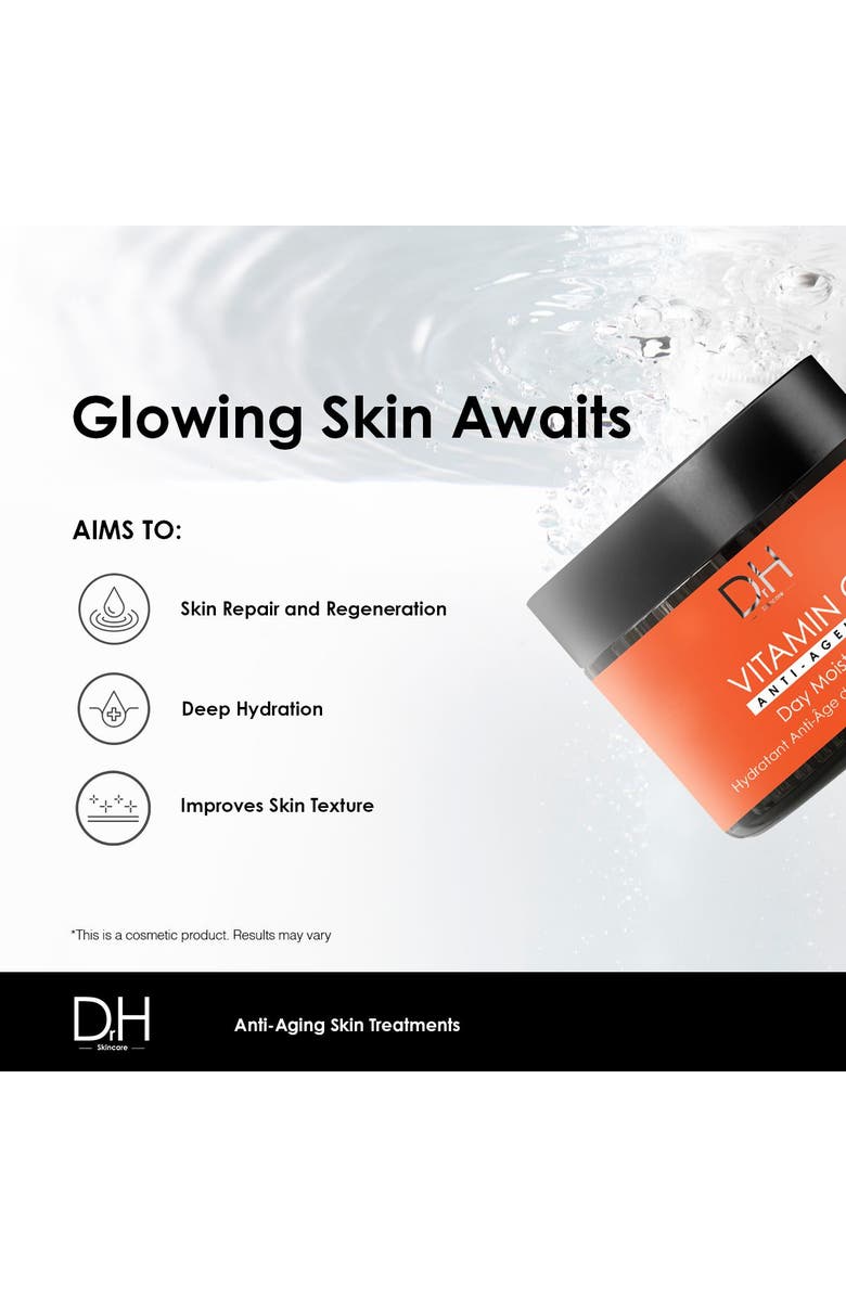 Dr H Vitamin C Anti-Ageing Day Moisturiser 60ml, Alternate, color, White