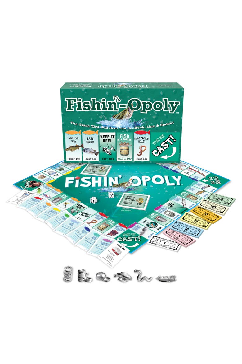 Fishin'Opoly Monopoly Board Game, Main, color, Multicolored