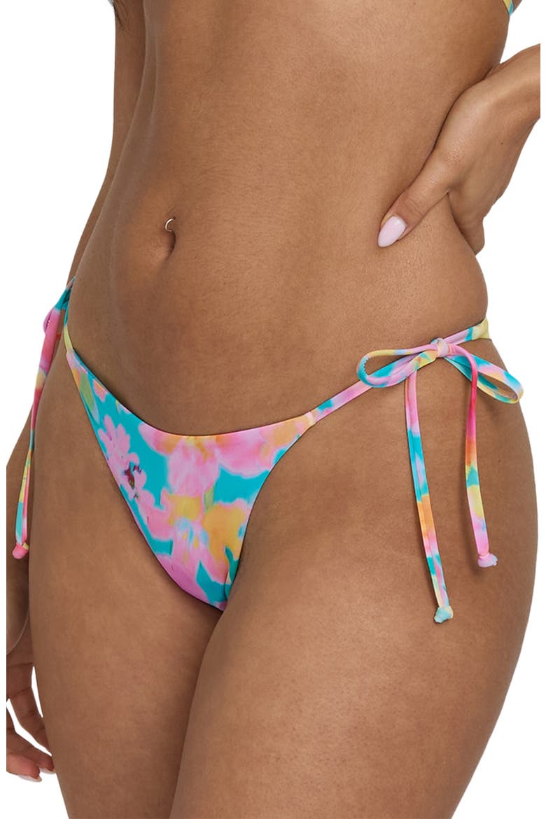 Pipe Dreams Tie Side Maya Bikini Bottoms, Alternate, color, BRIGHT MARINE