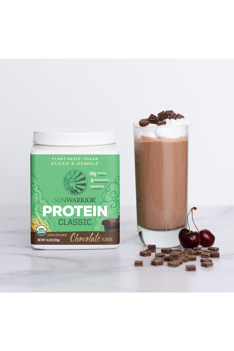 Classic Organic Protein Powder, Chocolate, 375g sq tub, Alternate, color, No Color